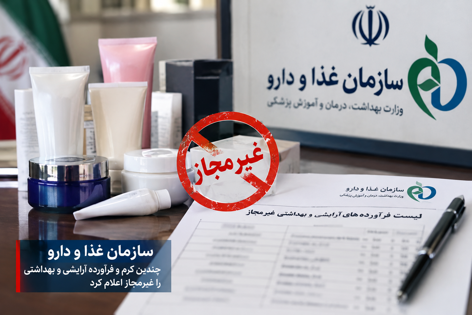 ۶ کرم پوستی غیرمجاز اعلام شد